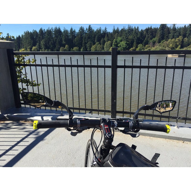 Hafny NEW Handlebar Bike Mirror, HD,Blast-resistant, E-bike Mirror, Glass Lens,