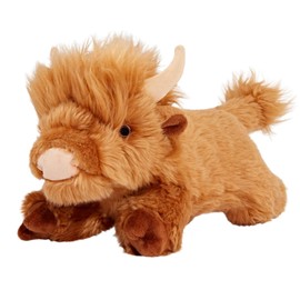 Fluff & Tuff, Shaggy the Highland Cow, Durable Plush Dog Toy