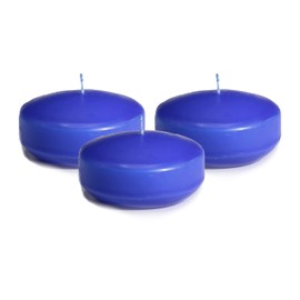 CandleNScent Unscented Floating Candles | 2 Inch - Fits in 2 Inch Vase and Above | Navy Blue | Floats On Water | Pack of 3