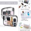 Clear Makeup Bags, Approved 3 Pcs Cosmetic Makeup Bags Set