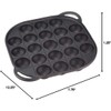JapanBargain 1795, Takoyaki Pan Cast Iron Takoyaki Maker Skillet Griddle