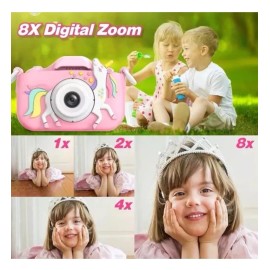 Goopow Kids Camera Toys for 3-8 Year Old 32GB Unicorn Digital Video Camcorder -