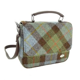 Harris Tweed 'Thurso' Square Bag Made in Scotland, Macleod Tartan