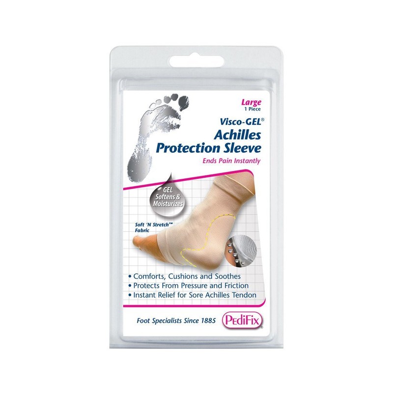 PediFix Visco-gel Achilles Protection Sleeve,White Large