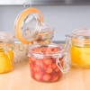 TableCraft CJS12 4-Piece Resealable Condiment Jar Set