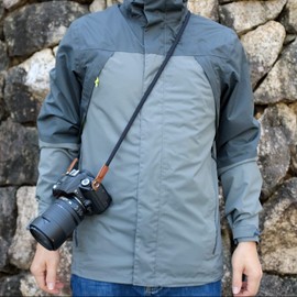 PIBIETTN Correa de cámara de cuerda suave de 100 cm, correa de cámara portátil hecha a mano, SLR, DSLR, correa de hombro para cámara sin espejo (negro)