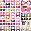 Reginary 50 Pieces Dog Bow Ties Pet Collar Bow Puppy
