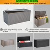 Deck Box Cover, Outdoor Large Storage Box Cover 130 Gallon
