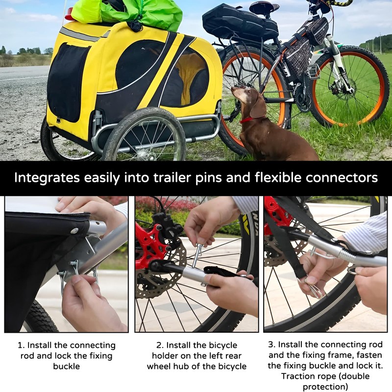 Adaptor bicycle trailer, bicycle trailer coupling e-bike, coupling bicycle trailer,