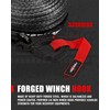 FIERYRED Synthetic Winch Rope 3/8 Inch100FT 23809Ibs Winch Line Cable