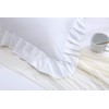 Ruffles Pillow Cases Shams Covers White Queen Size 2 Pack