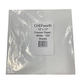 12" x 12" Freezer Paper, White - 100 Sheets