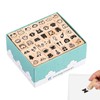 Wooden Stamps for Kids - Toddler Craft Stamp Kit -