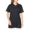 Michelle Clan MK0041 Women's Jacket (Anti-See-Through/Anti-Static/Stretch/Antibacterial/Easy Care/Industrial Washing), C-10 Black