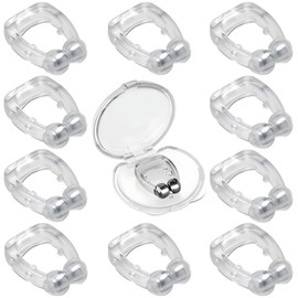 10 Stück Schnarchstopper,Schnarchstopper Anti Schnarch,Wiederverwendbares Schnarchen Stopper,Silikon-Magnet-Nasenklammer Schnarchen,für Entspannte Nächte,Besseren Atmen und Schlaf