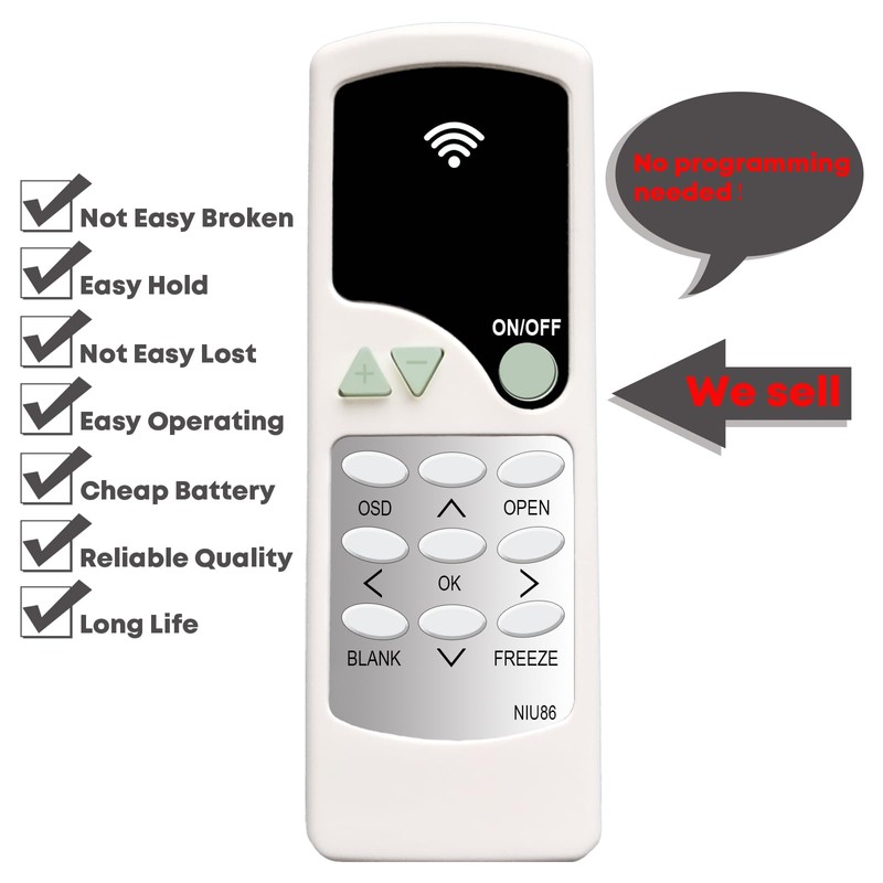 Replacement Remote Control for Promethean ActivPanel AP6-75-4K AP6-86-4K ActivPanel Nickel