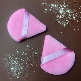 9 Pcs Pink Triangle Powder Puff Makeup Puff:Powder Puff Face Triangle for Loose Powder Cosmetic Foundation Makeup Sponge Beauty Blender