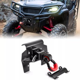 21ST Fits Honda Pioneer 1000 1000-5 LE 2" Shackle Hitch Receiver + Front Hitch Mount