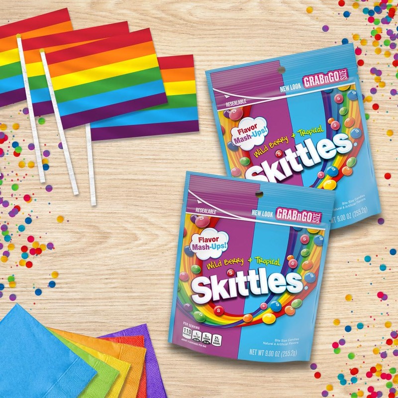 SKITTLES Wild Berry & Tropical Mash Up Chewy Candy Bulk,