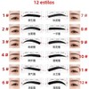 84/60 Pairs Lazy Quick Eyebrow Stickers 12 Styles Eyebrow Card