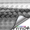 Industrial Utility Diamond Plate Metallic Chrome Finish Vinyl Wrap Sheet