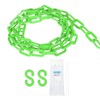 sourcing map Plastic Chain 10 FT/3.1 M, Safety Chain Green