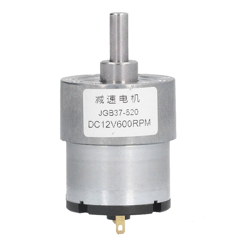 JGB37‑520 12V 600RPM DC Worm Gear Motor Turbo Reducer Shaft