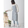 Pincy Denim Apron Cross Back, Unisex Adjustable Bib Apron with