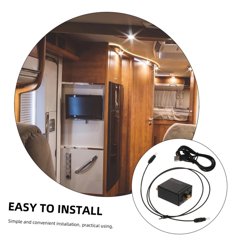 Gadpiparty Digital to Analog Audio Converter with Optical Input Portable