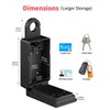 Smart Fingerprint Lock Box for Keys with Code, Wireless Remote