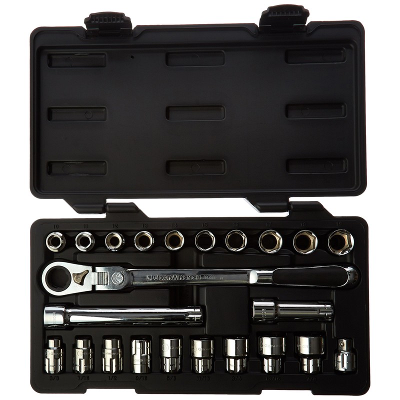 GEARWRENCH 23 Piece 3/8" Drive Pass-Thru™ 6 Point Standard SAE/Metric