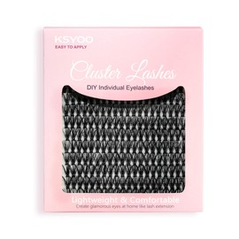 KSYOO 280pcs Lash Clusters (1 Pack) 40D,Cluster Lashes for DIY Eyelash Extension,Individual Lashes (40D 15mm)