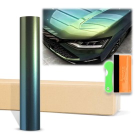12"x60" (1FTx5FT) Spring Green Galaxy Dust Gloss Chameleon Metallic Color Shift Color Change Vinyl Wrap Auto Sticker Decal Film Sheet Bubble Free Air Release Technology with Tool Kit