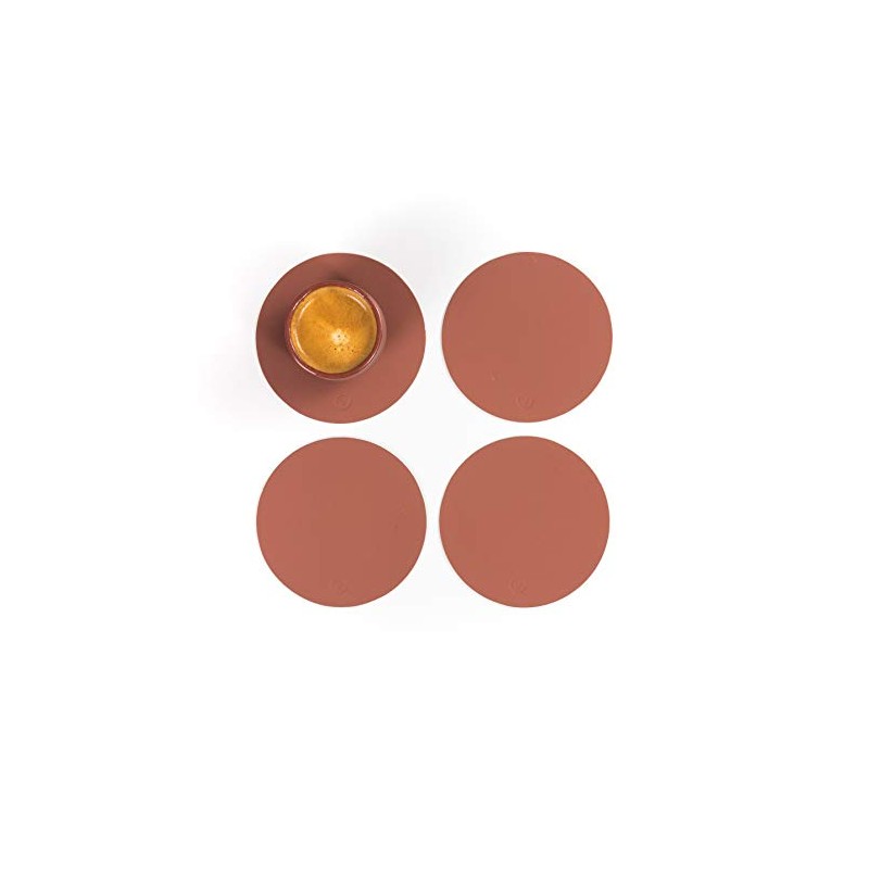 Vacavaliente Recycled Leather Brown Coaster