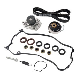 PHILTOP Timing Belt Kit Water Pump Compatible With 2001-2005 Civic DX EX GX LX 1.7 D17A1 D17A2 D17A6