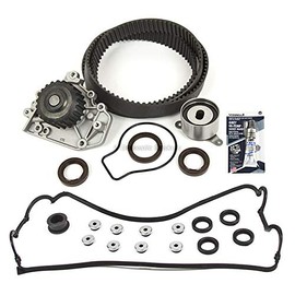 Domestic Gaskets DG-0664385210 Timing Belt Kit Water Pump Gasket Compatible With/Replacement For 96-00 Honda Civic Si Del Sol 1.6 B16A2