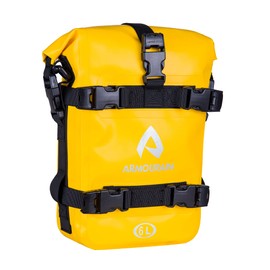 ARMOURAIN Motorcycle Bumpers Bag Waterproof 6L Motor Crash Bar Bag with Shoulder Strap Motorcycles Side Frame Bag Riding Tools Accessories (PVC Yellow)