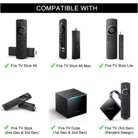 ZUMKUNM Smart Voice Replacement Remote Control (3rd Gen) with TV Controls, Suitable for Fire TV Stick (Lite, 2nd Gen, 3rd Gen, 4K), Fire TV Cube (1st Gen and Later) and Fire TV (3rd Gen) with Backlight