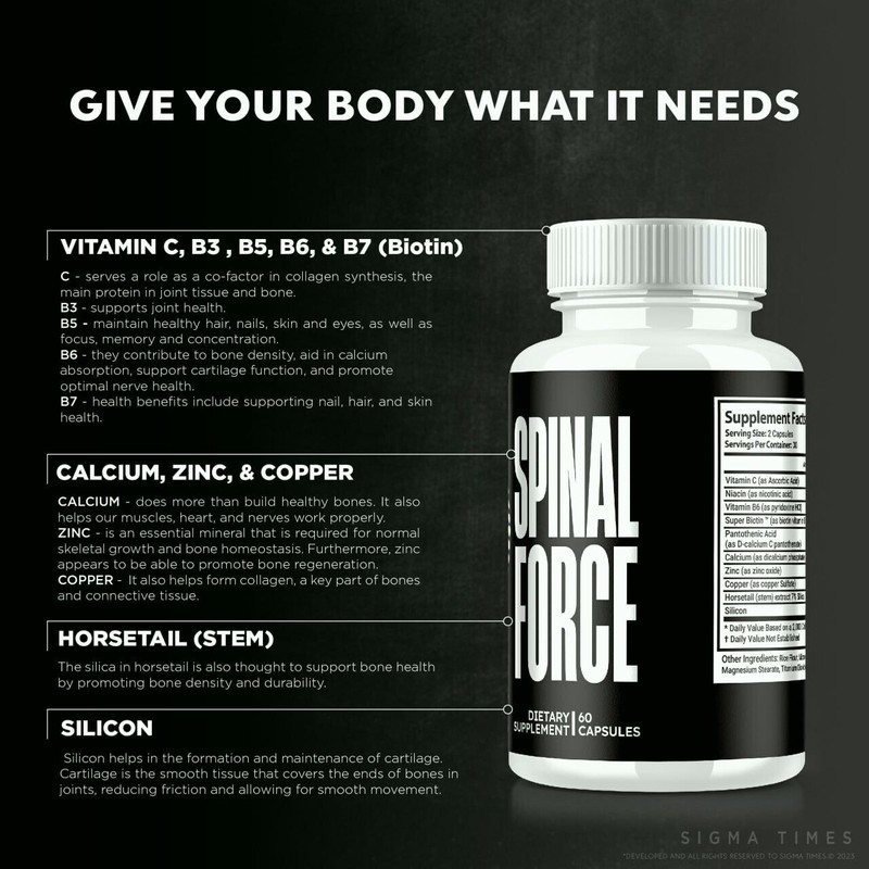 Spinal Force Advanced Joint Pills to Target Inflammation and Back
