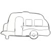 Staedter Caravan Shape Cookie Cutter, Stainless Steel Silver, 8 x