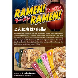 Japanime Games Ramen! Ramen! Board Game