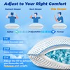 Small Cooling Shredded Memory Foam Pillow for Travel & Camping,