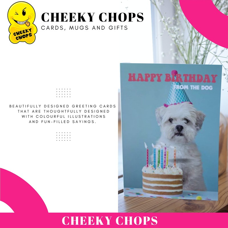 Funny Rude Cheeky Chops Cards - Birthday Dad Father -