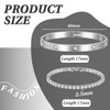Tennis Bracelet Women's Zirconia Bangle 2 Pieces Bracelet for Women