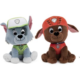 Bundle of 2 Gund 6 inch Stuffed Animal Characters, Water Rescue Zuma and Recycling Rocky