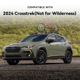 220Lbs Roof Rack Crossbars Compatible with 2024 Subaru Crosstrek(Not for Wilderness) with Anti-Theft Lock, Heavy Duty Aluminum Anti-Corrosion Cross Bar Fit Luggage Luggage Kayaks Bicycles Snowboard