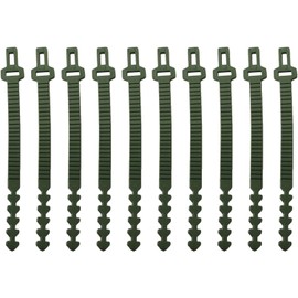 Correas de apoyo para plantas resistentes, lazos ajustables de goma suave para árbol con resistencia a los rayos UV para jardín, bandas de cultivo flexibles para asegurar árboles a estacas, verde, 24