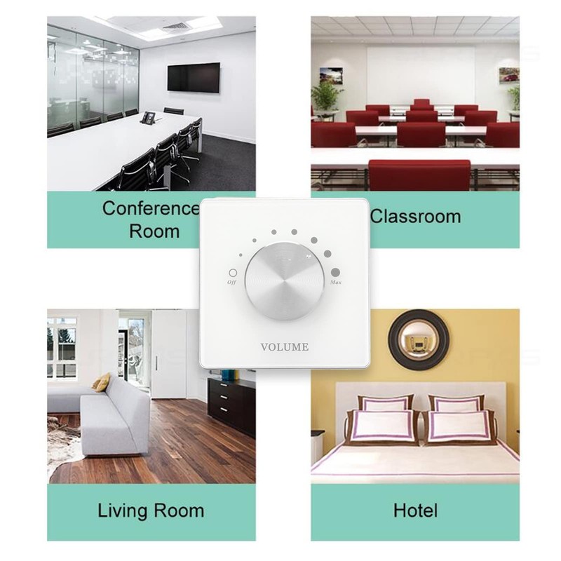 Cryfokt 7 Level Volume Adjustment Speaker Volume Controller, Type Single