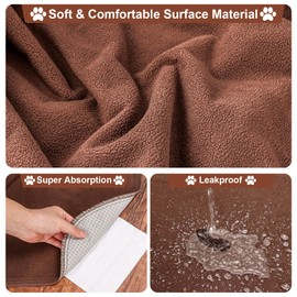 Baodan Washable Puppy Training Pads, Extra Large Reusable Puppy Pads 122x152 cm Dog Pee Pads, Non-Slip Waterproof Mat Dog Pads for Dog Crate, Puppy Pen, Floor