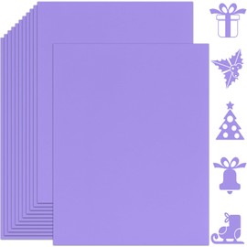 Twavang 25 Sheets Purple Cardstock Paper 8.5'' x 11'', 250gsm/92lb Thick Paper for Scrapbook, Invitations, Printing and DIY Cards